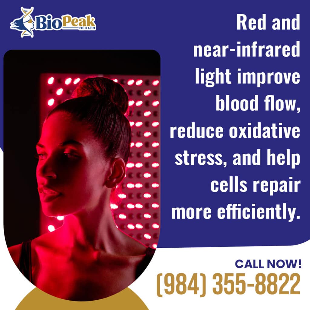 red light therapy improve blood flow