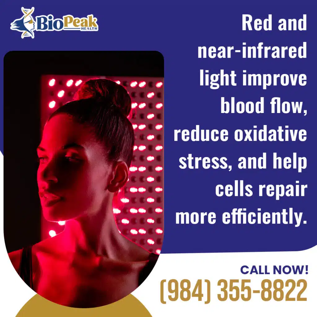red light therapy improve blood flow